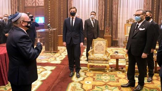 الملك محمد السادس يستقبل كوشنر و بن شبات و بيركوفيتش بالقصر الملكي