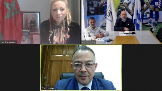 لقجع يجري محادثات مع رئيس الإتحاد الإسرائيلي لكرة القدم حول التعاون بين البلدين