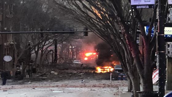 إصابات في إنفجار عربة بمدينة ناشفيل الأمريكية والسلطات تصفه بالمتعمد