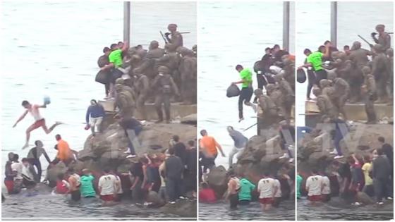فيديو رمي جنود إسبان لمهاجرين في البحر يفضح بروباغندا الإعلام الإسباني